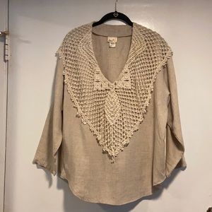 Lim’s 100% cotton hand crocheted beautiful blouse